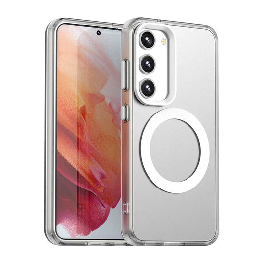 Калъф MagSafe за Samsung Galaxy S23 S911, Techsuit, CandyCase, Бял