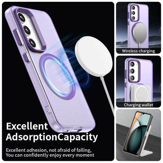 Калъф MagSafe за Samsung Galaxy S23 S911, Techsuit, CandyCase, Лилав