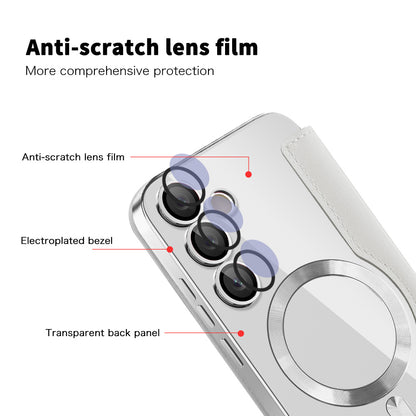 MagSafe Case for Samsung Galaxy S23 S911, Techsuit, SmartMag Book, Gray