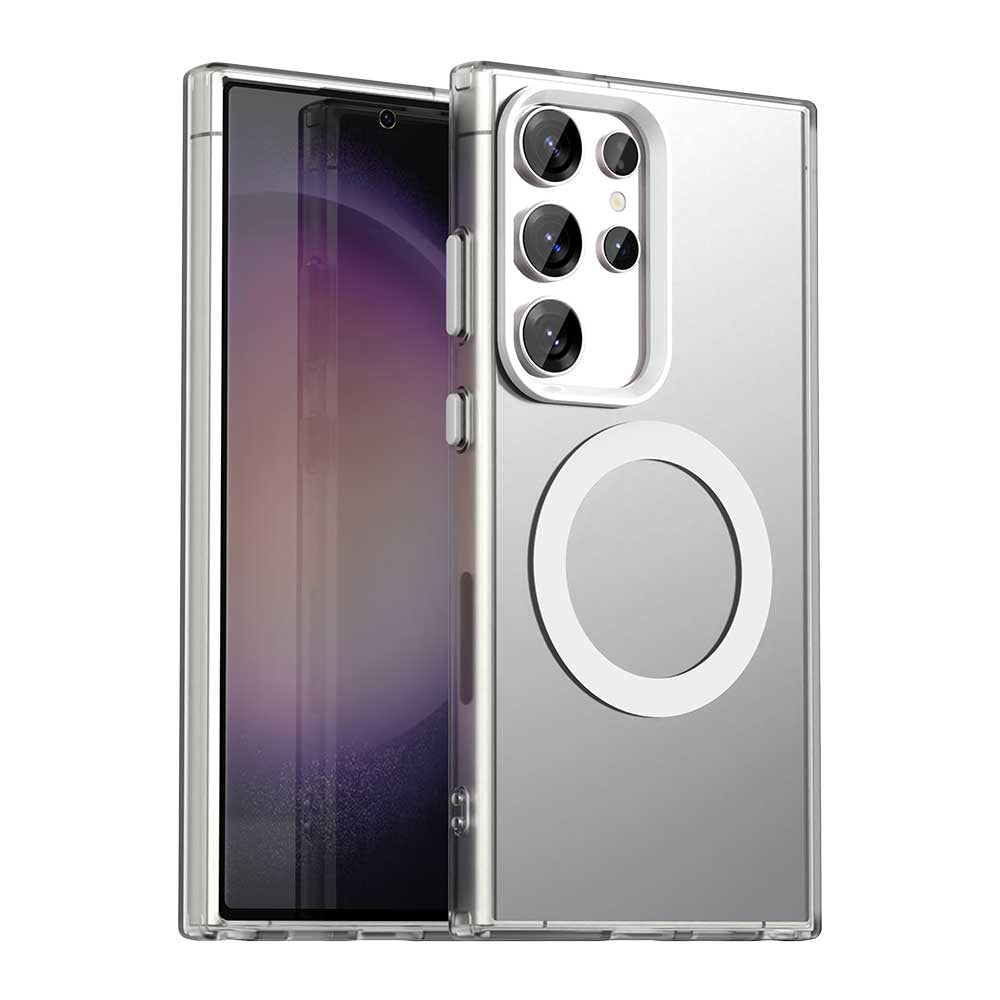 Калъф MagSafe за Samsung Galaxy S23 Ultra S918, Techsuit, CandyCase, Бял