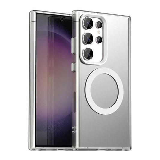 Калъф MagSafe за Samsung Galaxy S23 Ultra S918, Techsuit, CandyCase, Бял