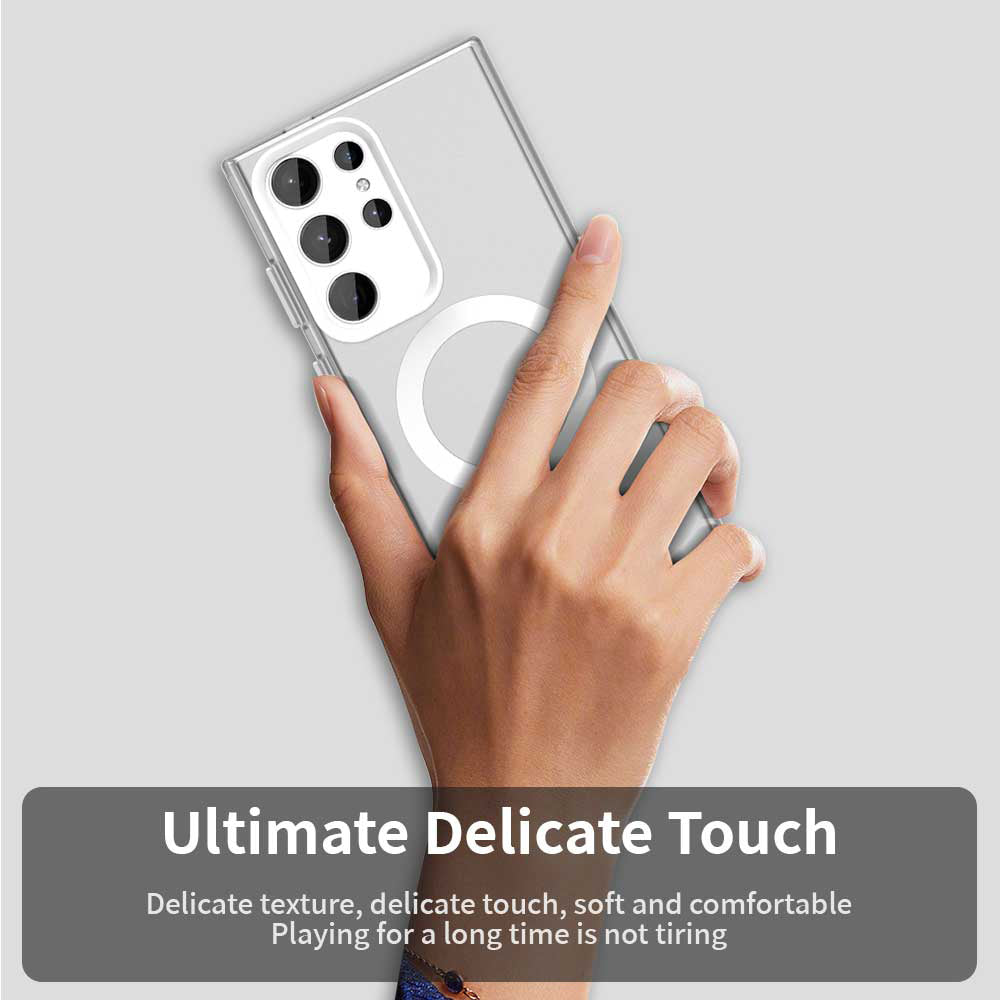 Калъф MagSafe за Samsung Galaxy S23 Ultra S918, Techsuit, CandyCase, Бял