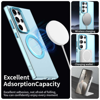Калъф MagSafe за Samsung Galaxy S23 Ultra S918, Techsuit, CandyCase, Син