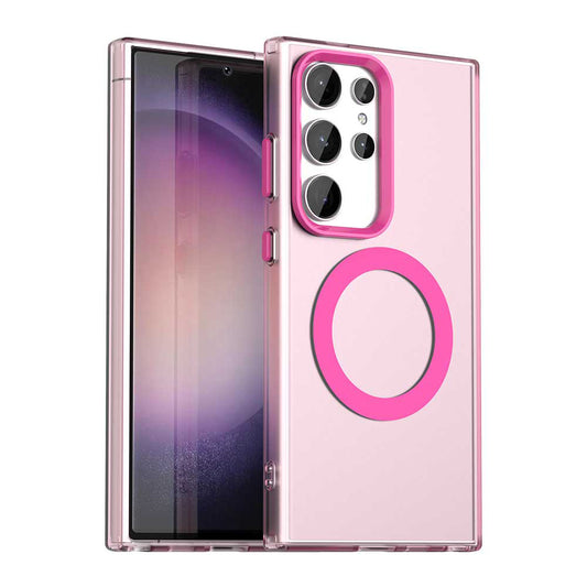 Калъф MagSafe за Samsung Galaxy S23 Ultra S918, Techsuit, CandyCase, Розов
