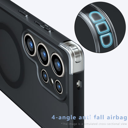 Калъф MagSafe за Samsung Galaxy S23 Ultra S918, Techsuit, PureFrost, Черен сатен
