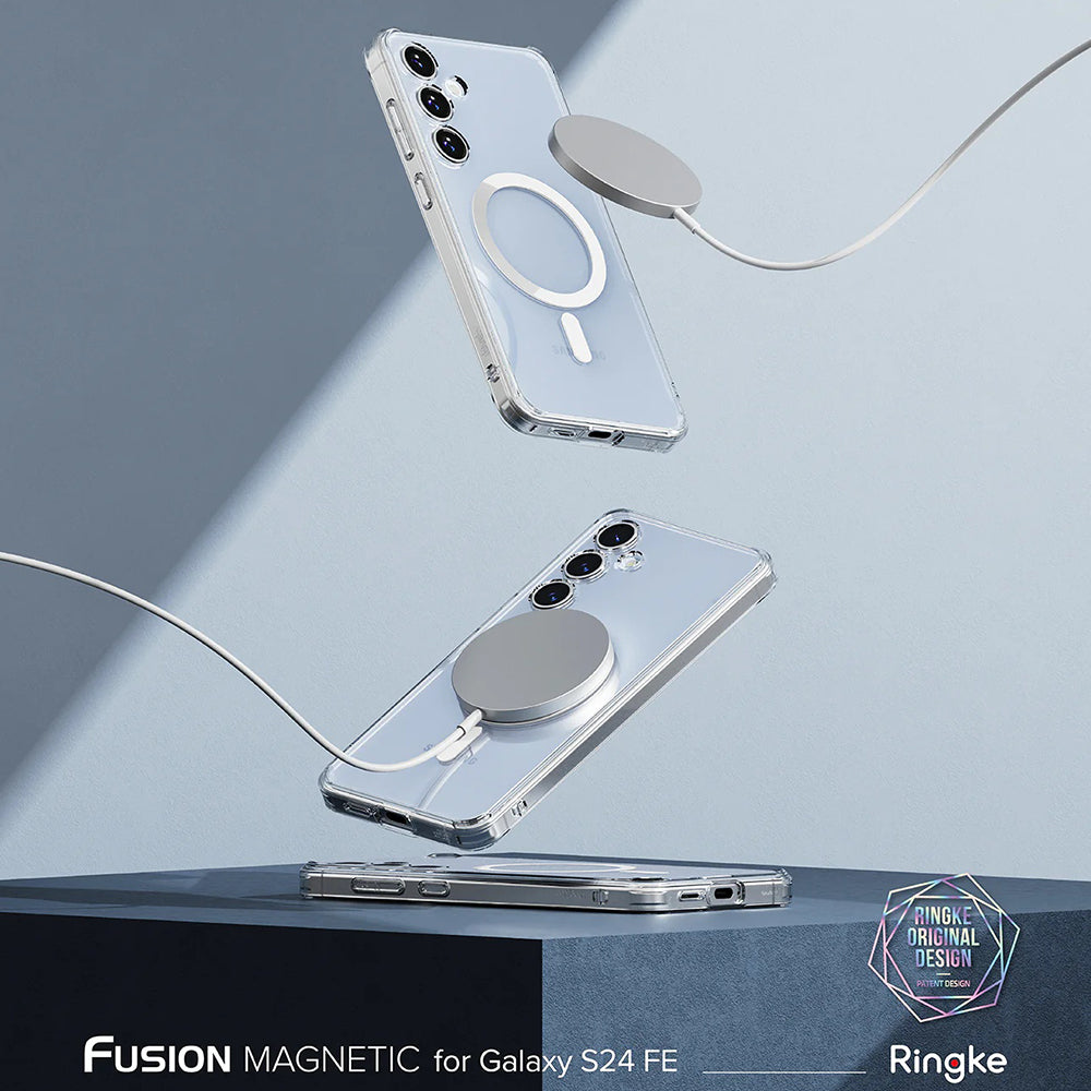 Калъф MagSafe за Samsung Galaxy S24 FE S721, Ringke, Fusion, Прозрачен