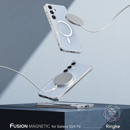 Калъф MagSafe за Samsung Galaxy S24 FE S721, Ringke, Fusion, Прозрачен