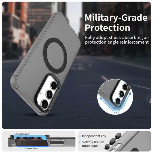 Калъф MagSafe за Samsung Galaxy S24 FE S721, Techsuit, CandyCase, Черен