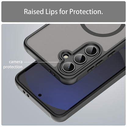Калъф MagSafe за Samsung Galaxy S24 FE S721, Techsuit, HaloFrost II, Черен