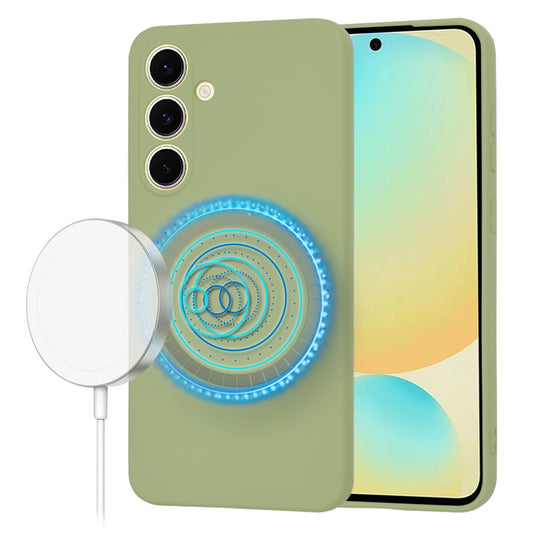 Калъф MagSafe за Samsung Galaxy S24 FE S721, Techsuit, SoftFlex, Matcha