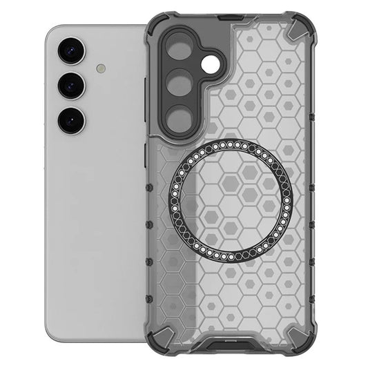MagSafe калъф за Samsung Galaxy S24 S921, Techsuit, HoneyComb Shield, Черен