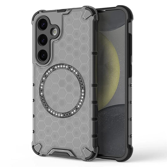 MagSafe калъф за Samsung Galaxy S24 S921, Techsuit, HoneyComb Shield, Черен