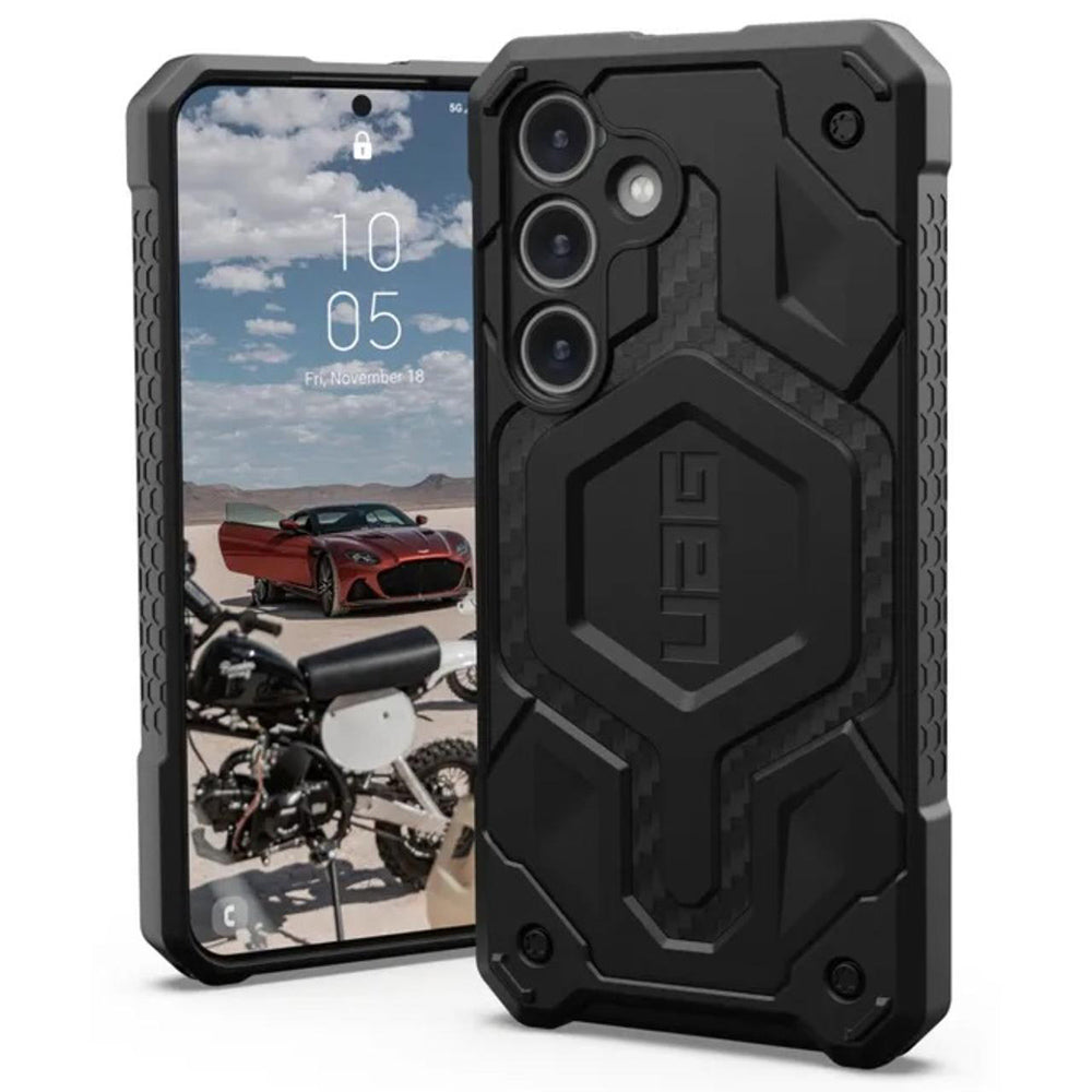 Калъф MagSafe за Samsung Galaxy S24 S921, Urban Armor Gear, Monarch Pro Carbon, Черен