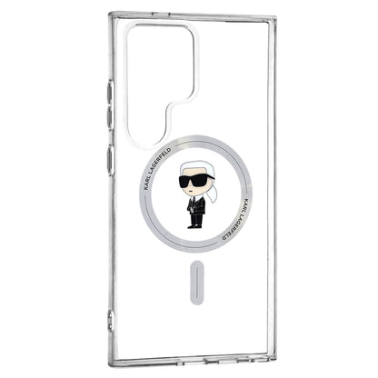 Калъф MagSafe за Samsung Galaxy S24 Ultra S928, Karl Lagerfeld, IML Ikonik Karl, Прозрачен