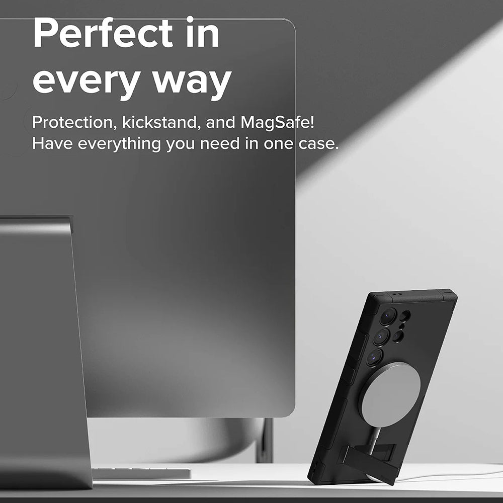 Калъф MagSafe за Samsung Galaxy S24 Ultra S928, Ringke, Alles, Черен
