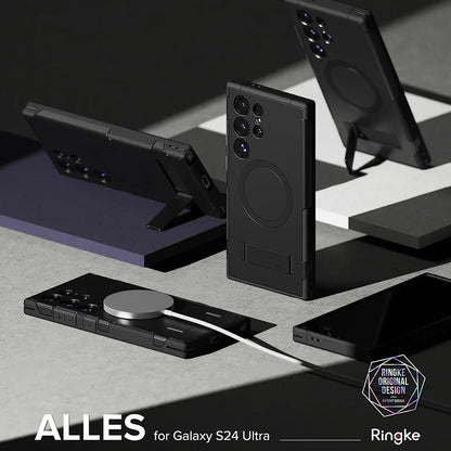 Калъф MagSafe за Samsung Galaxy S24 Ultra S928, Ringke, Alles, Черен