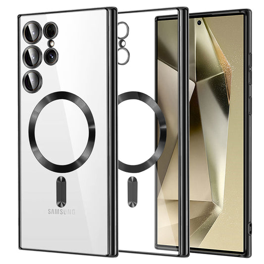Калъф MagSafe за Samsung Galaxy S24 Ultra S928, Techsuit, Luxury Crystal, Черен