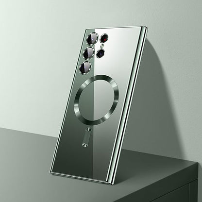 MagSafe Case for Samsung Galaxy S24 Ultra S928, Techsuit, Luxury Crystal, Black