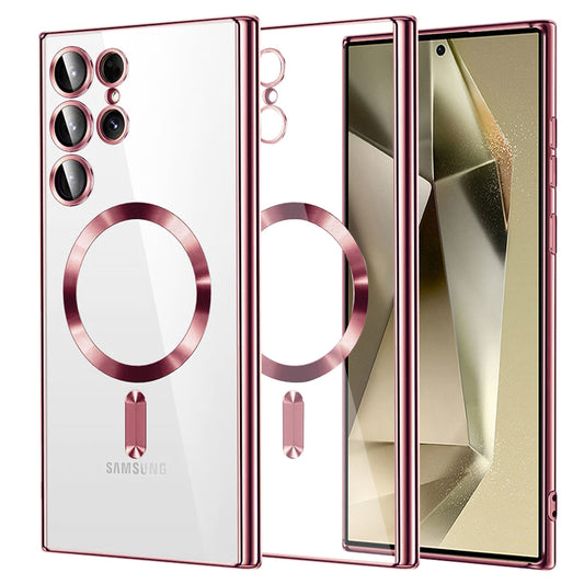 Калъф MagSafe за Samsung Galaxy S24 Ultra S928, Techsuit, Luxury Crystal, Розов