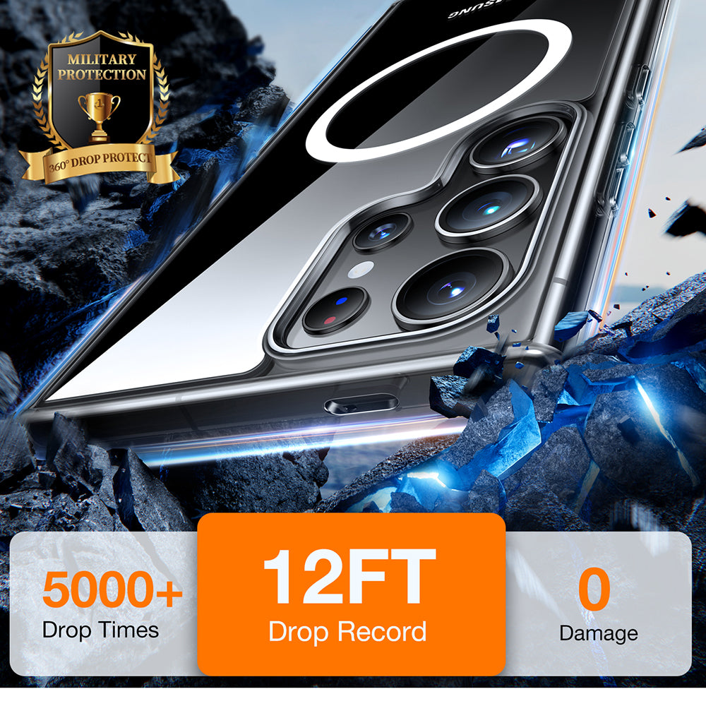 Калъф MagSafe за Samsung Galaxy S24 Ultra S928, Torras, Diamond, Прозрачен