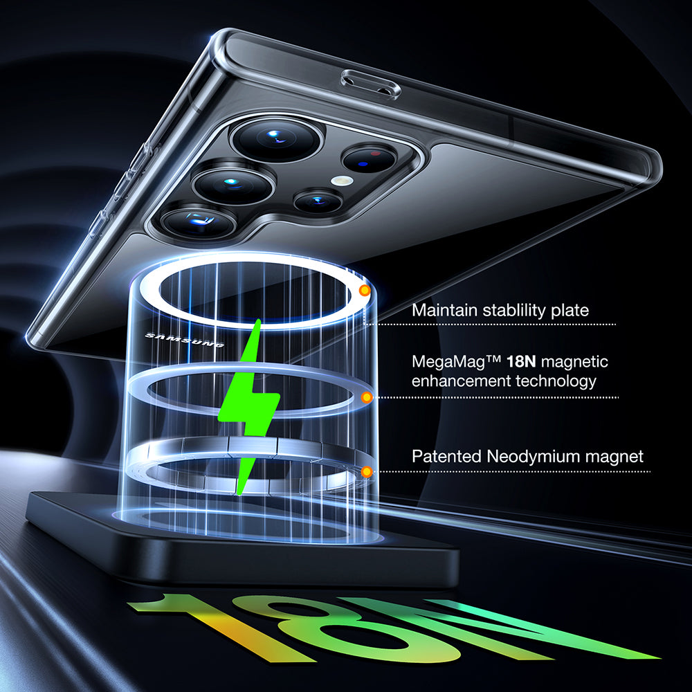 Калъф MagSafe за Samsung Galaxy S24 Ultra S928, Torras, Diamond, Прозрачен