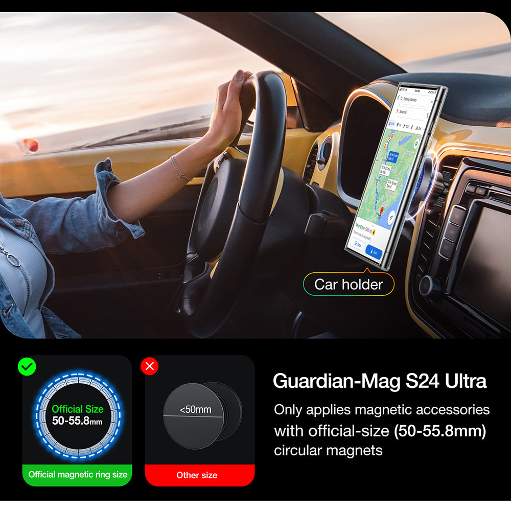 Калъф MagSafe за Samsung Galaxy S24 Ultra S928, Torras, Diamond, Прозрачен