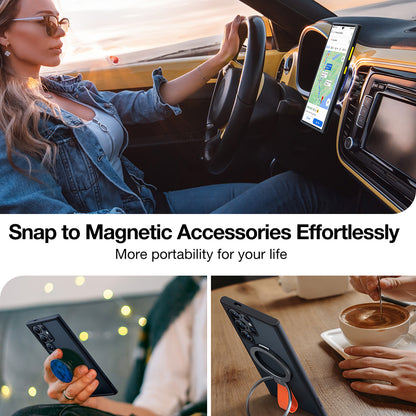 MagSafe калъф за Samsung Galaxy S24 Ultra S928, Torras, Guardian, Черен