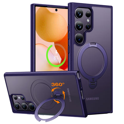 Калъф MagSafe за Samsung Galaxy S24 Ultra S928, Torras, Ostand Spin, Лилав