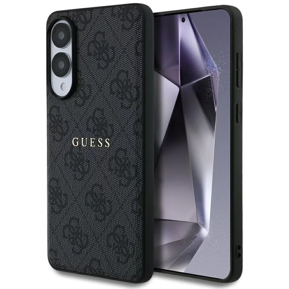 Калъф MagSafe за Samsung Galaxy S25 Edge S937, Guess, 4G Ring Classic Logo, Черен