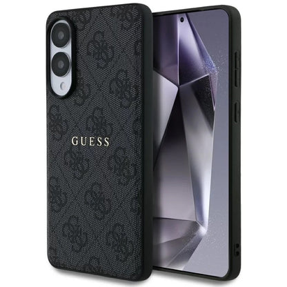 Калъф MagSafe за Samsung Galaxy S25 Edge S937, Guess, 4G Ring Classic Logo, Черен