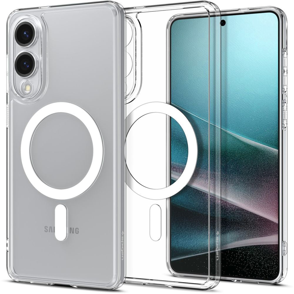 Калъф MagSafe за Samsung Galaxy S25 Edge S937, Spigen, Ultra Hybrid, Бял ACS09418