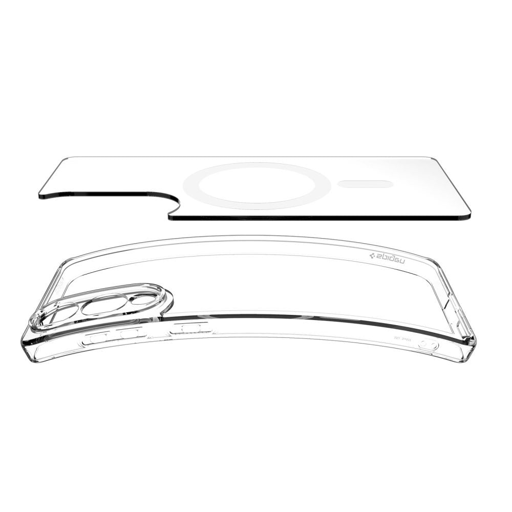 Калъф MagSafe за Samsung Galaxy S25 Edge S937, Spigen, Ultra Hybrid, Бял ACS09418