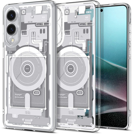 Калъф MagSafe за Samsung Galaxy S25 Edge S937, Spigen, Ultra Hybrid Zero One, Бял ACS09417