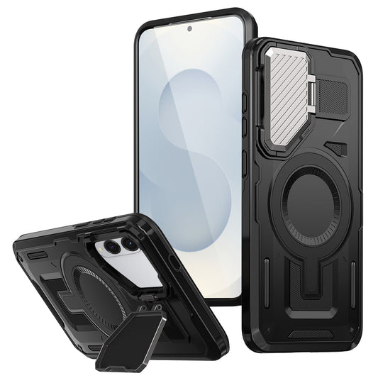 Калъф MagSafe за Samsung Galaxy S25 Edge S937, Techsuit, CamVault, Черен