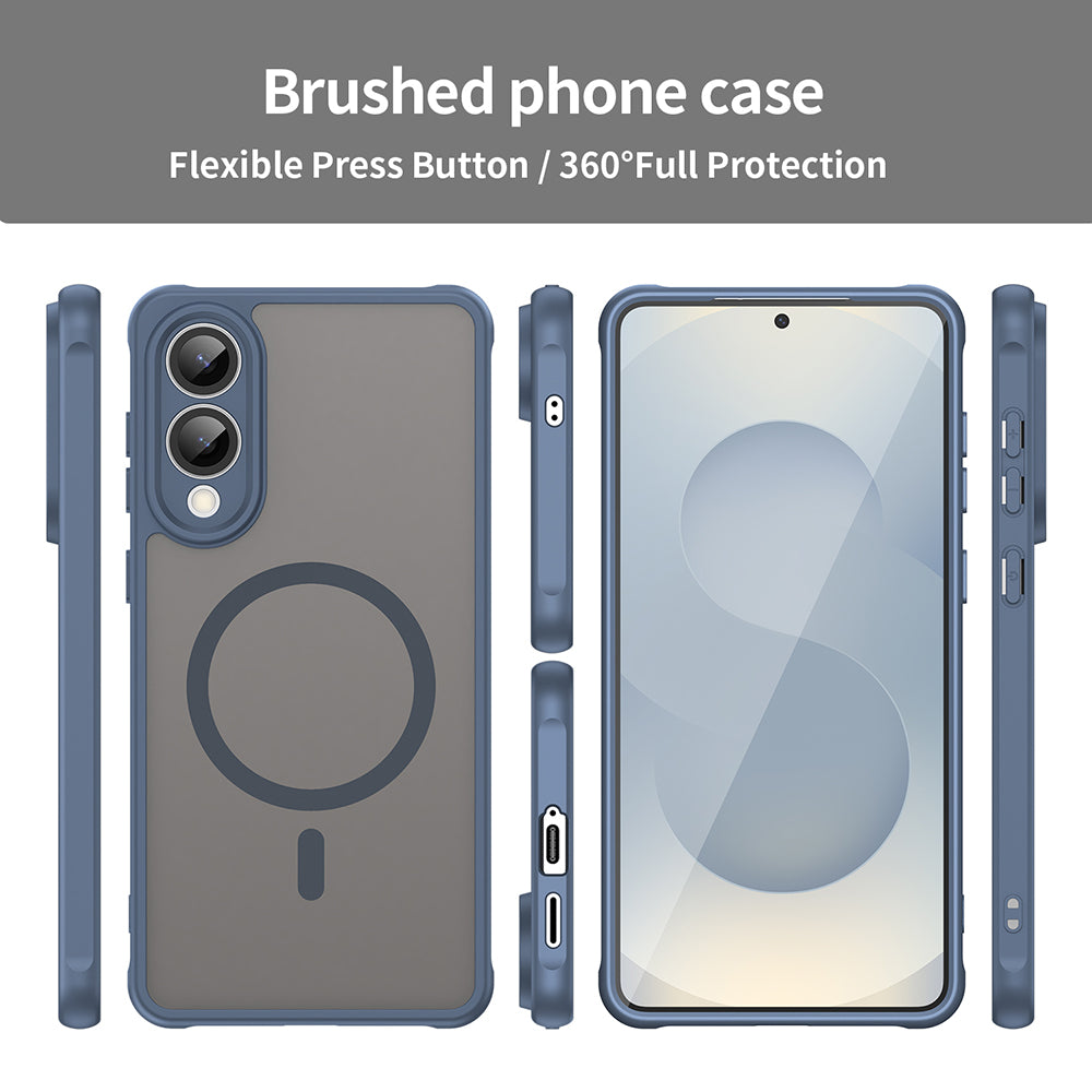 Калъф MagSafe за Samsung Galaxy S25 Edge S937, Techsuit, HaloFrost II, Тъмносин