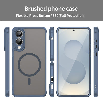 Калъф MagSafe за Samsung Galaxy S25 Edge S937, Techsuit, HaloFrost II, Тъмносин