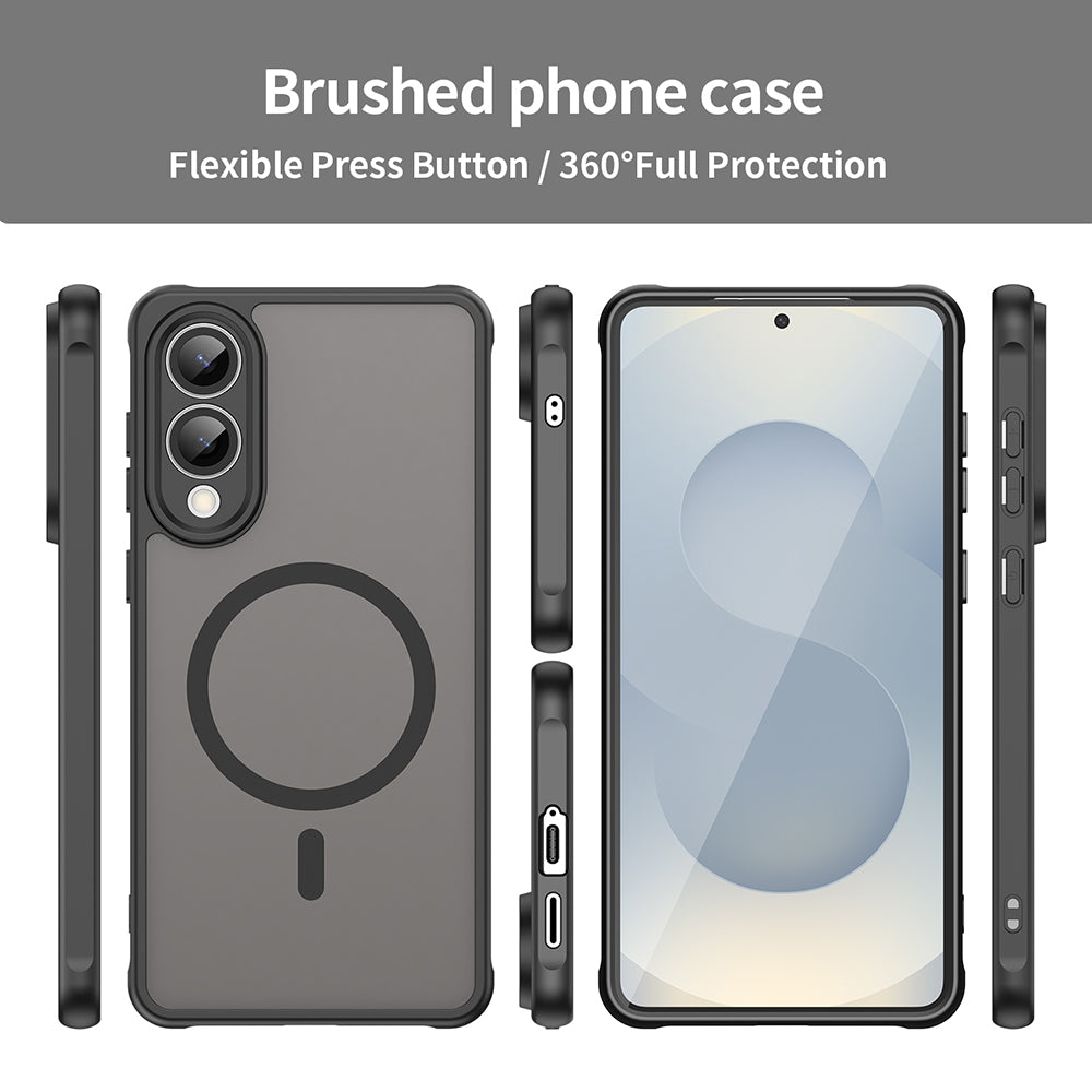 Калъф MagSafe за Samsung Galaxy S25 Edge S937, Techsuit, HaloFrost II, Черен