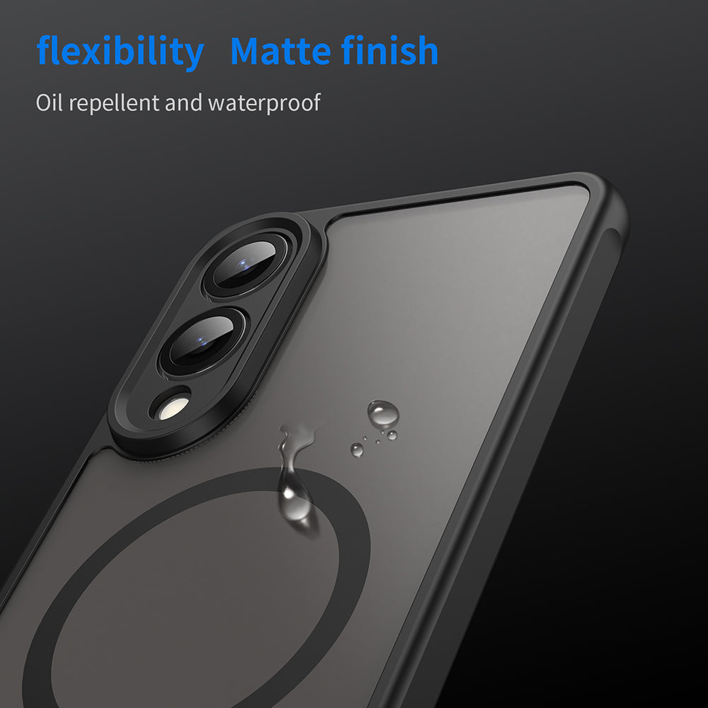 Калъф MagSafe за Samsung Galaxy S25 Edge S937, Techsuit, HaloFrost II, Черен