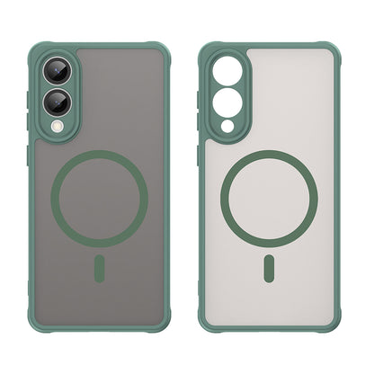 Калъф MagSafe за Samsung Galaxy S25 Edge S937, Techsuit, HaloFrost II, Зелен