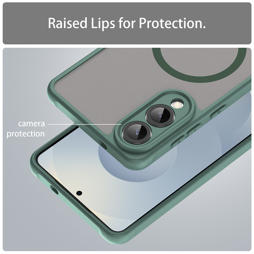 Калъф MagSafe за Samsung Galaxy S25 Edge S937, Techsuit, HaloFrost II, Зелен