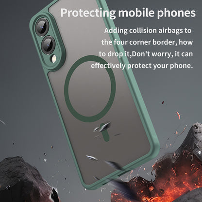 Калъф MagSafe за Samsung Galaxy S25 Edge S937, Techsuit, HaloFrost II, Зелен