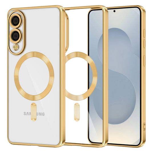 Калъф MagSafe за Samsung Galaxy S25 Edge S937, Techsuit, Luxury Crystal, Златист