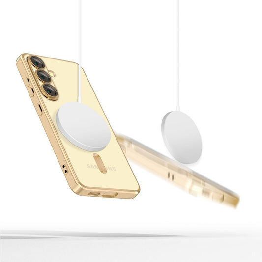 Калъф MagSafe за Samsung Galaxy S25 Edge S937, Techsuit, Luxury Crystal, Златист