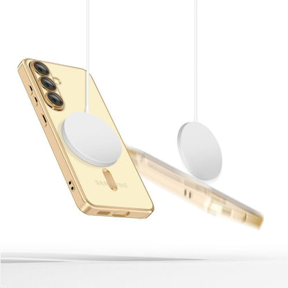 Калъф MagSafe за Samsung Galaxy S25 Edge S937, Techsuit, Luxury Crystal, Розов