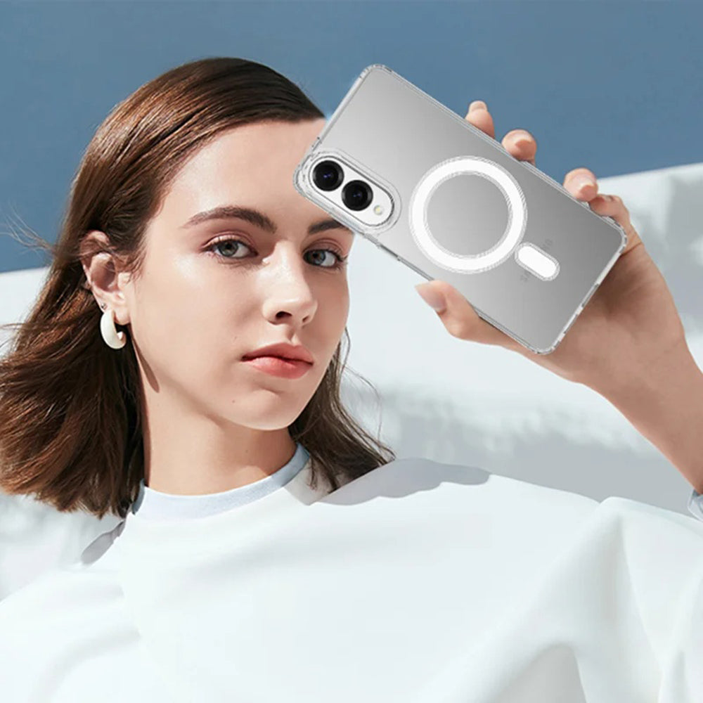 Калъф MagSafe за Samsung Galaxy S25 Edge S937, Techsuit, Pro, Прозрачен