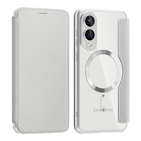 Калъф MagSafe за Samsung Galaxy S25 Edge S937, Techsuit, SmartMag Book, Сив