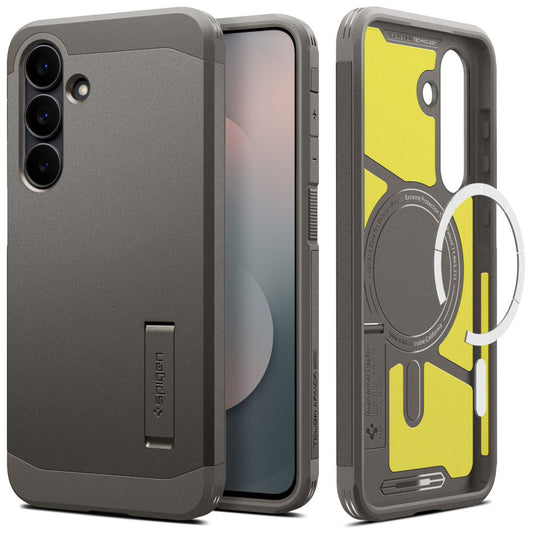 Калъф MagSafe за Samsung Galaxy S25 FE, Spigen, Tough Armor, Сив ACS10030