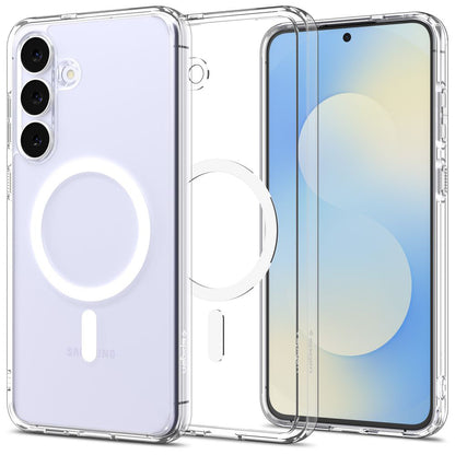 Калъф MagSafe за Samsung Galaxy S25 FE, Spigen, Ultra Hybrid, бял ACS10027