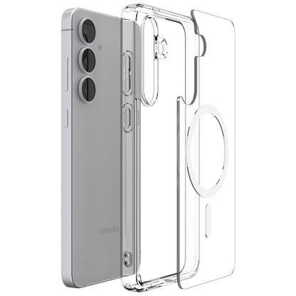 Калъф MagSafe за Samsung Galaxy S25 FE, Spigen, Ultra Hybrid, бял ACS10027
