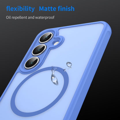 Калъф MagSafe за Samsung Galaxy S25 FE, Techsuit, HaloFrost II, Син
